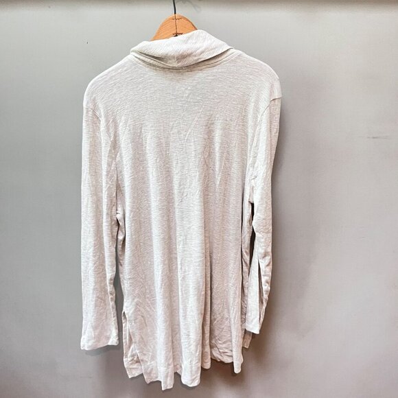 J.Jill Women's Prime Cowl-Neck Tunic 100% Pima Cotton XL -Oatmeal - Picture 3 of 3